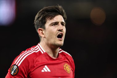 Manchester United, Manchester United ile 17 Nisan 2025 'te oynanan UEFA Avrupa Ligi çeyrek final maçında oynanan Old Trafford, Manchester United - Lyon maçında Harry Maguire