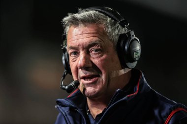 Wakefield Trinity 'nin baş antrenörü Daryl Powell, 17 Nisan 2025' te Wakefield, İngiltere 'deki DIY Kitchens Stadyumu' nda oynanan Betfred Süper Lig 8.