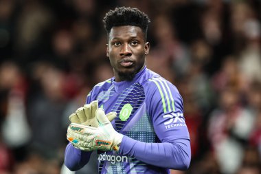 Manchester United ile Manchester United arasında oynanan çeyrek final maçında 17 Nisan 2025 tarihinde Manchester United ve Lyon 'a karşı Old Trafford, Manchester, İngiltere