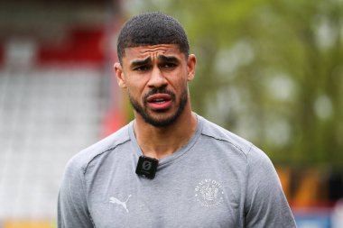 Blackpool 'dan Ashley Fletcher 18 Nisan 2025' te İngiltere 'deki Lamex Stevenage Stevenage-Blackpool maçından sonra bir röportaj verdi.