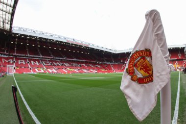 Manchester United, Old Trafford, UEFA Avrupa Ligi çeyrek finalleri öncesinde genel bir görünüm Manchester United - Lyon maçı Old Trafford, Manchester, İngiltere, 17 Nisan 2025