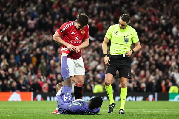 Manchester United takımından Andr Onana, 17 Nisan 2025 'te Manchester United - Lyon maçında sakatlandı.