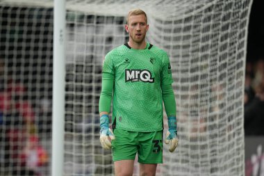 Watford 'dan Egil Selvik Gökyüzü İddia Şampiyonası maçında Watford - Burnley, Vicarage Road, Watford, İngiltere, 18 Nisan 2025