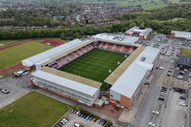Leigh Spor Köyü 'nün hava görüntüsü Betfred Süper Lig 8. Raundu öncesinde Leigh Leopards ile Warrington Wolves maçı Leigh Spor Köyü, Leigh, İngiltere, 19 Nisan 2025