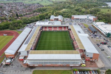 Leigh Spor Köyü 'nün hava görüntüsü Betfred Süper Lig 8. Raundu öncesinde Leigh Leopards ile Warrington Wolves maçı Leigh Spor Köyü, Leigh, İngiltere, 19 Nisan 2025