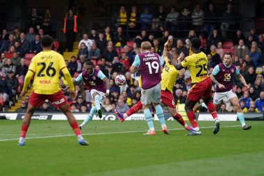 Burnley 'den Jaidon Anthony' nin 18 Nisan 2025 'te İngiltere' de Vicarage Road, Watford-Burnley maçında Gökyüzü İddia Şampiyonası 'nda bir şansı var.