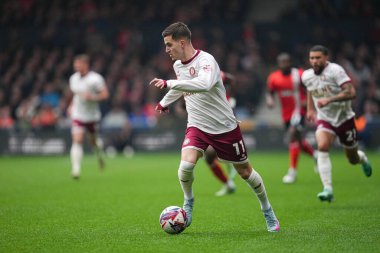 Bristol City 'den Anis Mehmeti 21 Nisan 2025' te Luton Town - Bristol City maçı sırasında İngiltere 'nin başkenti Luton' da oynanacak.