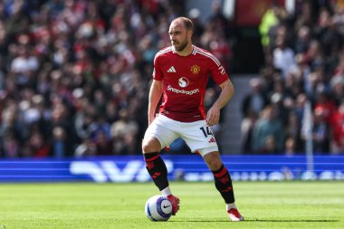Manchester United 'dan Christian Eriksen, Manchester United ile Wolverhampton Wanderers maçında 20 Nisan 2025' te Old Trafford, Manchester 'da maç yaptı.