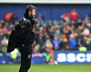 Michael Carrick, Middlesbrough Futbol Kulübü Müdürü. 21 Nisan 2025, Hillsborough, Sheffield, İngiltere 'de Çarşamba günü Sheffield-Middlesbrough maçında