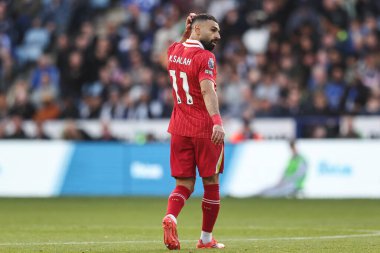 Liverpool 'dan Mohamed Salah Premier League maçı sırasında Leicester City Liverpool' a karşı King Power Stadyumu, Leicester, İngiltere, 20 Nisan 2025