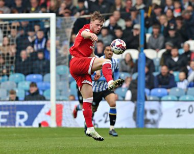 Middlesbrough Futbol Kulübü 'nden Tommy Conway, Gök İddia Şampiyonası maçında Sheffield Wednesday, Middlesbrough' a karşı Hillsborough, Sheffield, İngiltere, 21 Nisan 2025