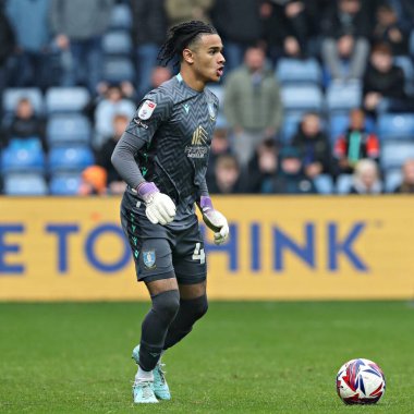 Sheffield 'li Pierce Charles, Çarşamba günü Sheffield Çarşamba günü Hillsborough, Sheffield, Birleşik Krallık' ta oynanan 21 Nisan 2025 'te Middlesbrough maçında...