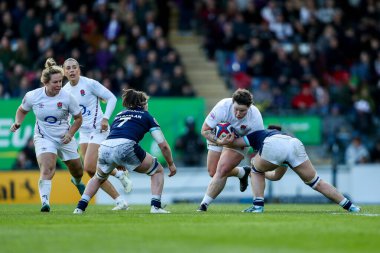 İngiltere 'den Hannah Botterman, İngiltere' nin Mattioli Woods Welford Road Stadyumu 'nda oynanan 2025 Guinness Kadınlar 6 Milletler Maçı' nda sakatlandı.