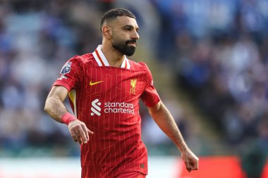 Liverpool 'dan Mohamed Salah Premier League maçı sırasında Leicester City Liverpool' a karşı King Power Stadyumu, Leicester, İngiltere, 20 Nisan 2025