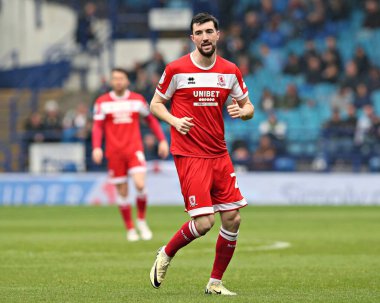 Middlesbrough Futbol Kulübü 'nden Finn Azaz, Gök İddia Şampiyonası maçında Sheffield Wednesday, Middlesbrough' a karşı, Hillsborough, Sheffield, İngiltere, 21 Nisan 2025