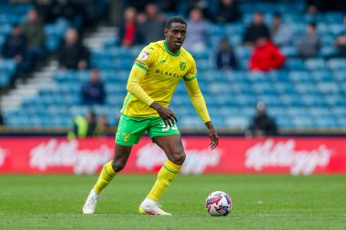 Norwich City 'den Jose Cordoba, 21 Nisan 2025' te Londra 'nın The Den kentinde oynanan Millwall-Norwich City maçında topla koşuyor.