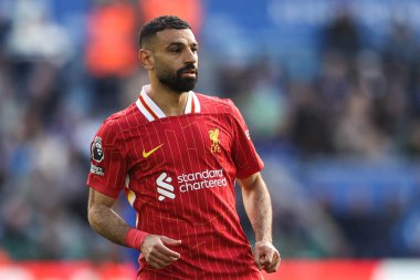 Liverpool 'dan Mohamed Salah Premier League maçı sırasında Leicester City Liverpool' a karşı King Power Stadyumu, Leicester, İngiltere, 20 Nisan 2025