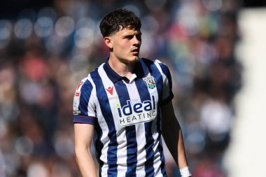 West Bromwich Albion 'dan Lankshear, West Bromwich Albion' a karşı Derby County, West Bromwich, İngiltere, 21 Nisan 2025