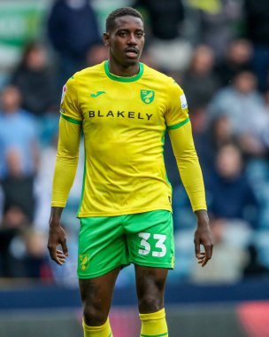 Norwich City 'den Jose Cordoba, 21 Nisan 2025' te İngiltere 'nin The Den kentinde oynanan Millwall-Norwich City maçında maç yapıyor.