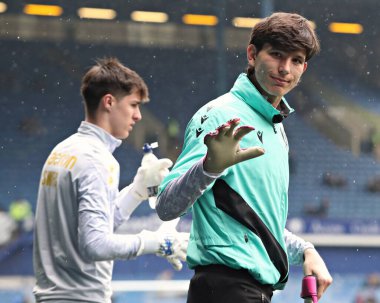 Sheffield 'den James Beadle Çarşamba günü, 21 Nisan 2025' te Sheffield Çarşamba günü Hillsborough, Sheffield, İngiltere 'de Middlesbrough' a karşı oynanan Gökyüzü İddia Şampiyonası maçından önce