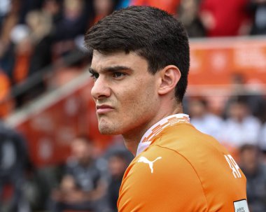 Blackpool 'dan Rob Apter 21 Nisan 2025' te Bloomfield Road, Blackpool 'da oynanan Blackpool vs Wrexham maçında