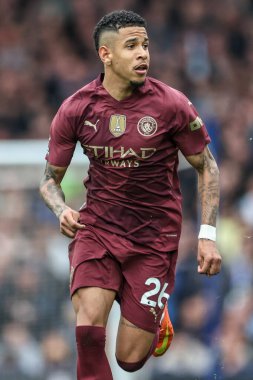 Manchester City 'den Savinho Premier League maçı sırasında Everton, Manchester City' ye karşı Goodison Park, Liverpool, İngiltere, 19 Nisan 2025