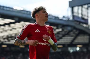 Manchester United 'dan Alejandro Garnacho Premier League maçında Manchester United ile Wolverhampton Wanderers arasında 20 Nisan 2025' te Old Trafford, Manchester 'da karşılaştı.