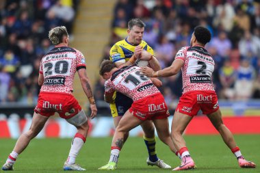 Warrington Wolves takımından Lachlan Fitzgibbon, 19 Nisan 2025 'te Leigh Spor Köyü' nde oynanan 8. Betfred Süper Lig karşılaşmasında yenildi.