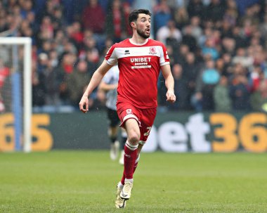 Middlesbrough Futbol Kulübü 'nden Finn Azaz, Gök İddia Şampiyonası maçında Sheffield Wednesday, Middlesbrough' a karşı, Hillsborough, Sheffield, İngiltere, 21 Nisan 2025
