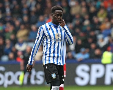 Sheffield 'li Djeidi Gassama, Çarşamba günü Sheffield Çarşamba günü, 21 Nisan 2025' te Hillsborough, Sheffield, İngiltere 'de Middlesbrough' a karşı oynanan Gökyüzü İddia Şampiyonası maçında.