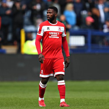 Middlesbrough Futbol Kulübü 'nden Kelechi Iheanacho, 21 Nisan 2025, Hillsborough, Sheffield, İngiltere' de Çarşamba günü oynanan Gök İddia Şampiyonası maçından sonra Sheffield, Middlesbrough 'a karşı.