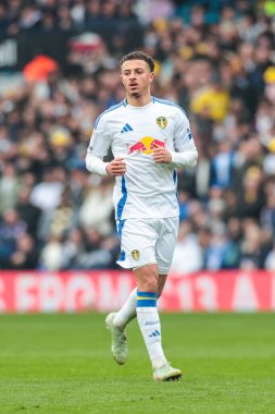 Leeds United takımından Ethan Ampadu, Leeds Road, Leeds, İngiltere 'de Leeds United - Stoke City maçında 21 Nisan 2025