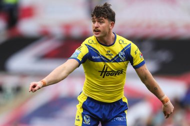 Warrington Wolves takımından Jordy Crowther 19 Nisan 2025 'te Leigh Spor Köyü' nde oynanan Betfred Süper Lig 8. Raundunda Leigh Leopards ve Warrington Wolves maçında