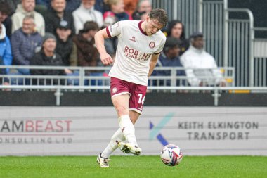 Bristol City 'den Rob Dickie 21 Nisan 2025' te Luton Town - Bristol City maçında Kenilworth Road, Luton, İngiltere