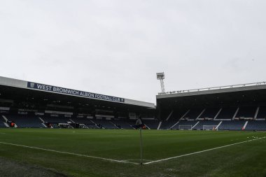 The Hawthorns, West Bromwich Albion 'un evi, West Bromwich Albion maçı öncesinde West Bromwich Albion - Derby County maçı, The Hawthorns, West Bromwich, Birleşik Krallık, 21 Nisan 2025