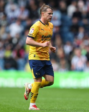 Derby County 'den Liam Thompson 21 Nisan 2025' te West Bromwich Albion - Derby County maçı sırasında Hawthorns, West Bromwich County 'de oynandı.