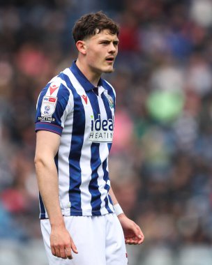 West Bromwich Albion 'dan Lankshear, West Bromwich Albion' a karşı Derby County, West Bromwich, İngiltere, 21 Nisan 2025