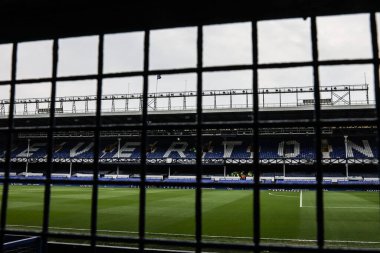 Goodison Park 'ın Premier Lig maçındaki genel görüntüsü Everton Manchester City ile Goodison Park, Liverpool, İngiltere, 19 Nisan 2025