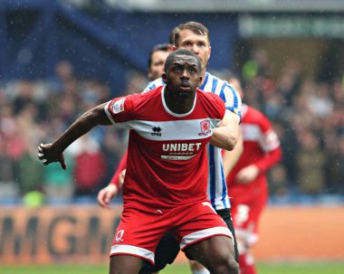 Middlesbrough Futbol Kulübü 'nden Anfernee Dijksteel, 21 Nisan 2025, Hillsborough, Sheffield, İngiltere' de Çarşamba günü Sheffield-Middlesbrough maçında