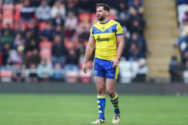 Warrington Wolves 'un Toby King' i Betfred Süper Lig 8. Raundunda Leigh Leopards, Warrington Wolves 'a karşı Leigh Spor Köyü, Leigh, İngiltere, 19 Nisan 2025