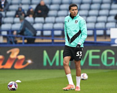 Sheffield 'den Gabriel Otegbayo, Çarşamba günü Sheffield Çarşamba günü Hillsborough, Sheffield, İngiltere' de Middlesbrough maçından önce 21 Nisan 2025