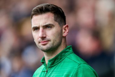 Norwich City 'den Kenny McLean 21 Nisan 2025' te Londra 'daki The Den' de Millwall Norwich City maçından önce tünelden çıkıyor.