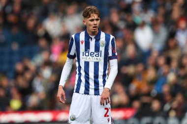 West Bromwich Albion 'dan Isaac Price, West Bromwich Albion - Derby County maçı sırasında Hawthorns, West Bromwich, İngiltere, 21 Nisan 2025