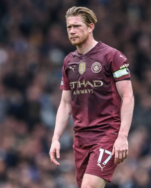 Everton 'dan Yusuf Chermiti Premier Lig maçı sırasında Everton, Manchester City' ye karşı Goodison Park, Liverpool, İngiltere, 19 Nisan 2025