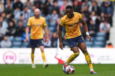 Derby County 'den Ebou Adams, 21 Nisan 2025' te İngiltere 'nin Hawthorns kentinde oynanan West Bromwich Albion - Derby County maçında maç yapıyor.