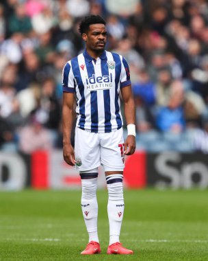 West Bromwich Albion 'dan Grady Diangana, West Bromwich Albion' a karşı Derby County, The Hawthorns, West Bromwich, İngiltere, 21 Nisan 2025