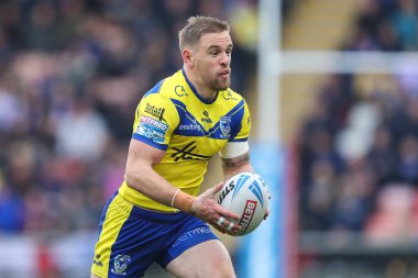 Warrington Wolves takımından Matt Dufty, 19 Nisan 2025 'te Leigh Spor Köyü' nde oynanan Betfred Süper Lig 8. Raundunda Leigh Leopards ve Warrington Wolves maçına çıktı.