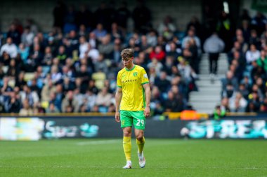 Norwich City 'den Oscar Schwartau, 21 Nisan 2025' te Londra 'nın The Den kentinde oynanan Gökyüzü İddia Şampiyonası maçında üzgün görünüyor.