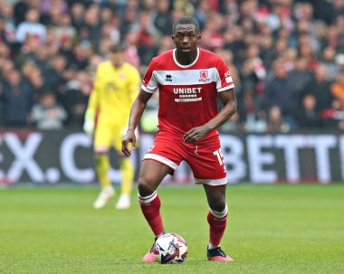 Middlesbrough Futbol Kulübü 'nden Anfernee Dijksteel, 21 Nisan 2025, Hillsborough, Sheffield, İngiltere' de Çarşamba günü Sheffield-Middlesbrough maçında