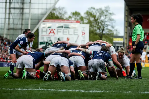 İngiltere Kadınlar ve İskoçyalı Kadınlar 2025 Guinness Kadınlar 6 Milletler İskoçya 'ya karşı Mattioli Woods Welford Road Stadyumu, Leicester, Birleşik Krallık, 19 Nisan 2025